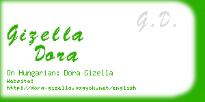 gizella dora business card